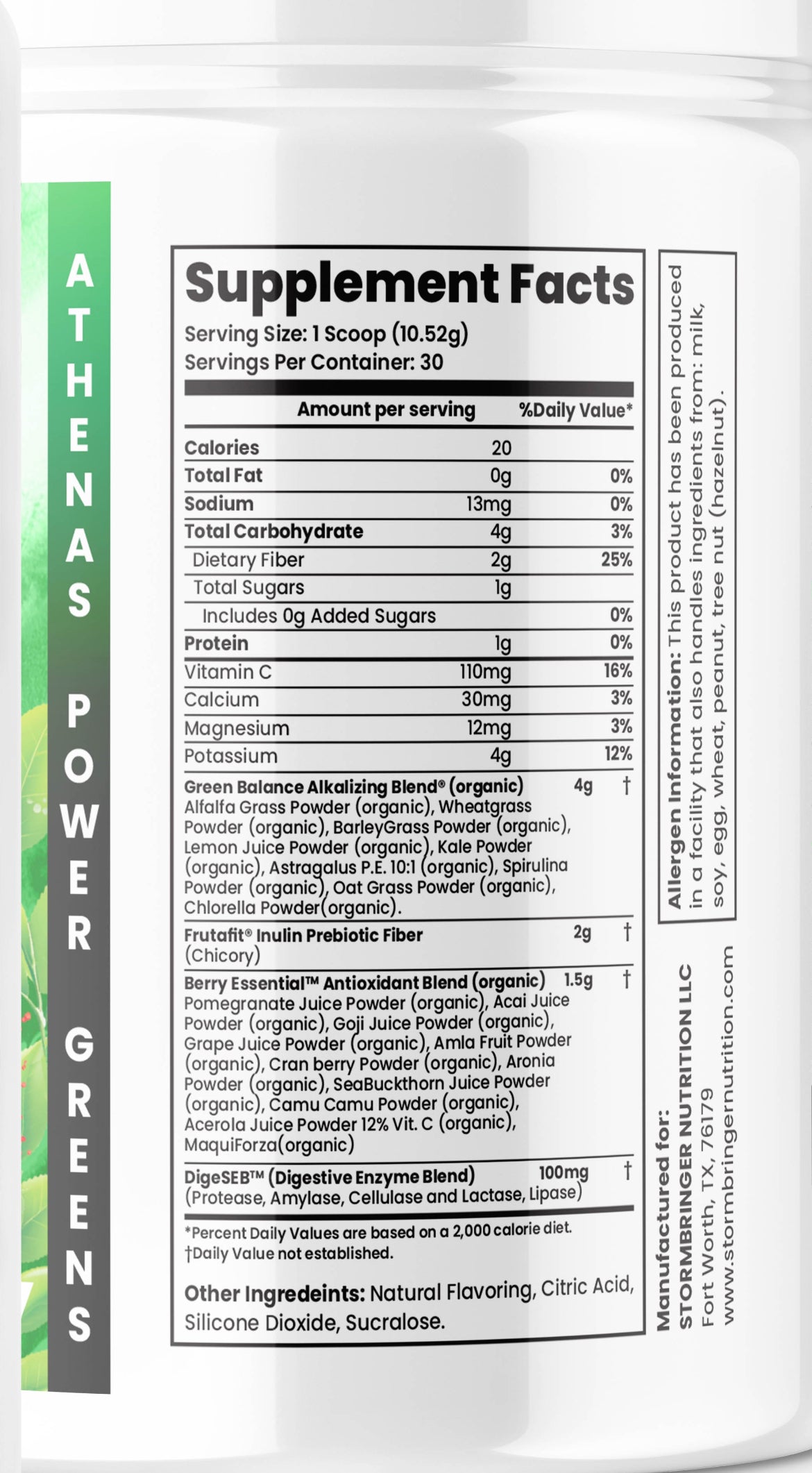 ATHENA'S POWER GREENS Mixed Berry
