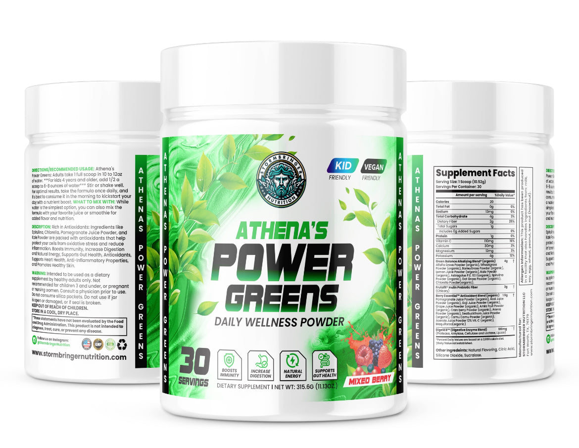 ATHENA'S POWER GREENS Mixed Berry